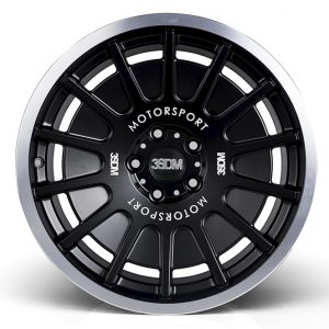 NEW 18  3SDM 0 66 ALLOY WHEELS IN MATT BLACK WITH POLISHED LIP WITH DEEPER CONCAVE 9 5  REAR et42 40